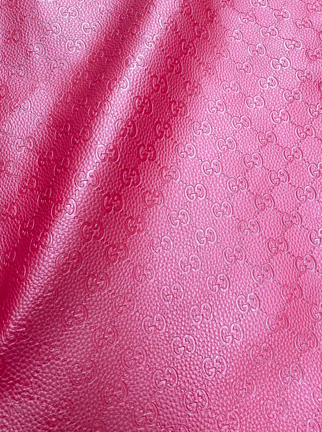 Pure Red Gucci Embossed Leather for Custom Car-interior Furniture