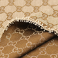 Classic Brown Gucci GG Jacquard Fabric for DIY Crafts Apparel Sold By Yard