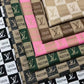 Classic Brown LV Check Knitting Twill Fabric for Crafts Custom