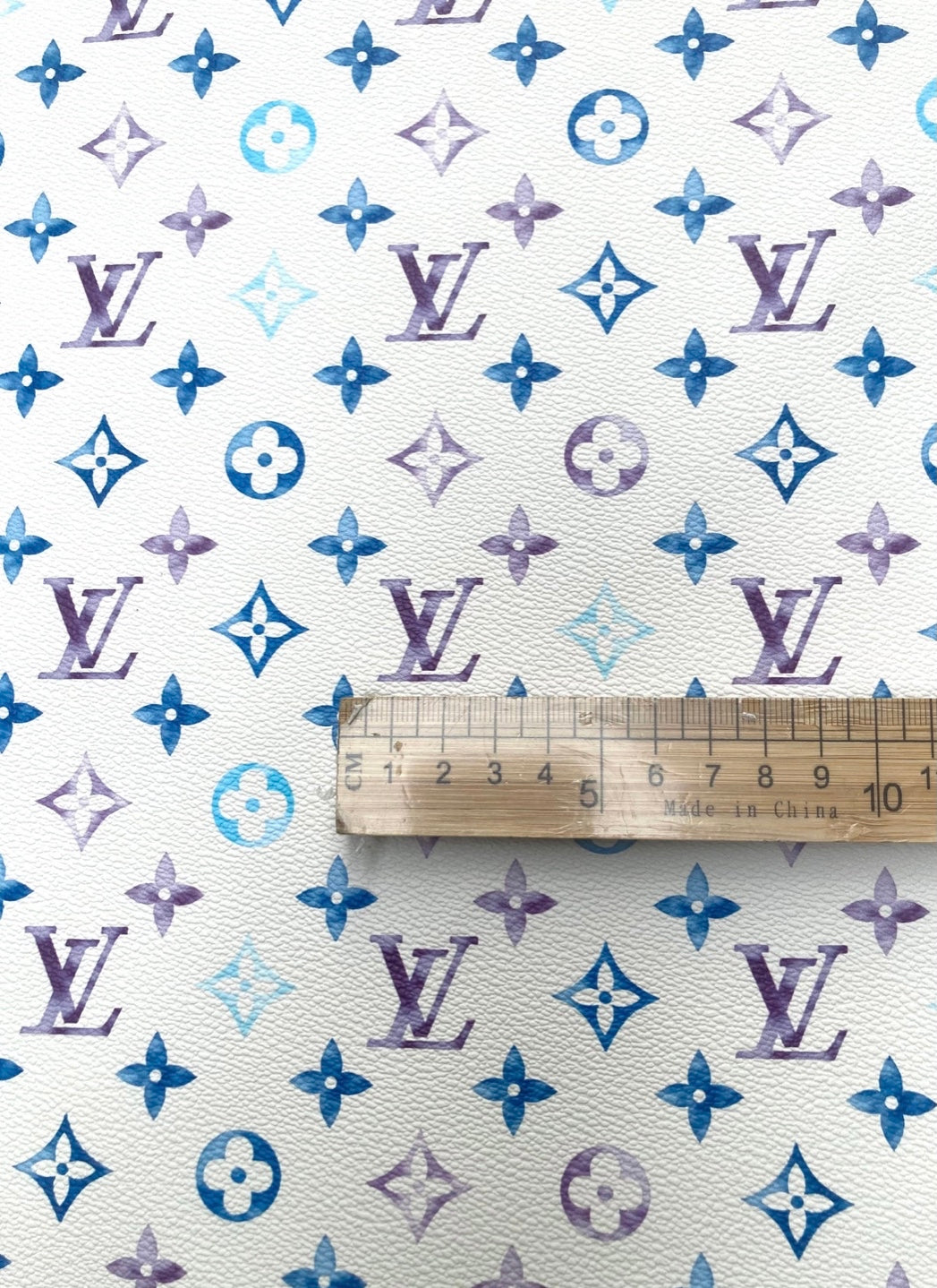 Watercolor Lv Designer Vinyl for Custom Shoes Crafts