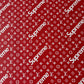 Red Supreme Lv Vinyl Leather for Custom Sneakers Bag