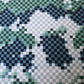 Green Damier Check Lv Cotton Fabric for DIY Crafts