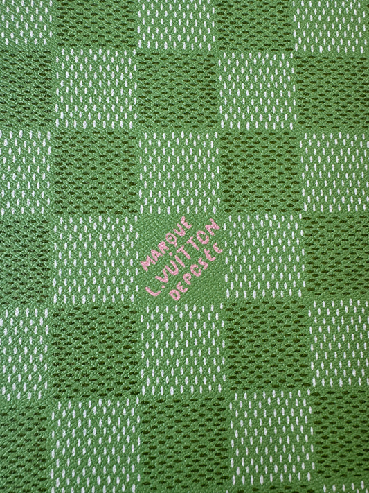 Luxury Green Louis Vuitton Damier Leather for Customized Shoes DIY Bags