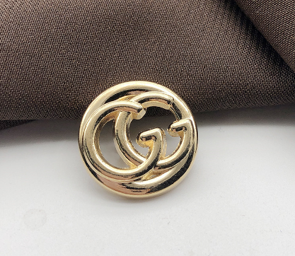 Golden GG Gucci Metal Buttons for Apparel Crafts