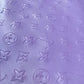 Handmade Light Purple Embossed Vinyl LV for Custom Shoes Upholstery