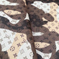 Desert Camouflage Designer Lv Vinyl Leather for Custom DIY Sneakers Crafts