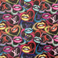 Hot Sale Colorful Lv Lips Vinyl Leather for Custom Crafts Sneakers