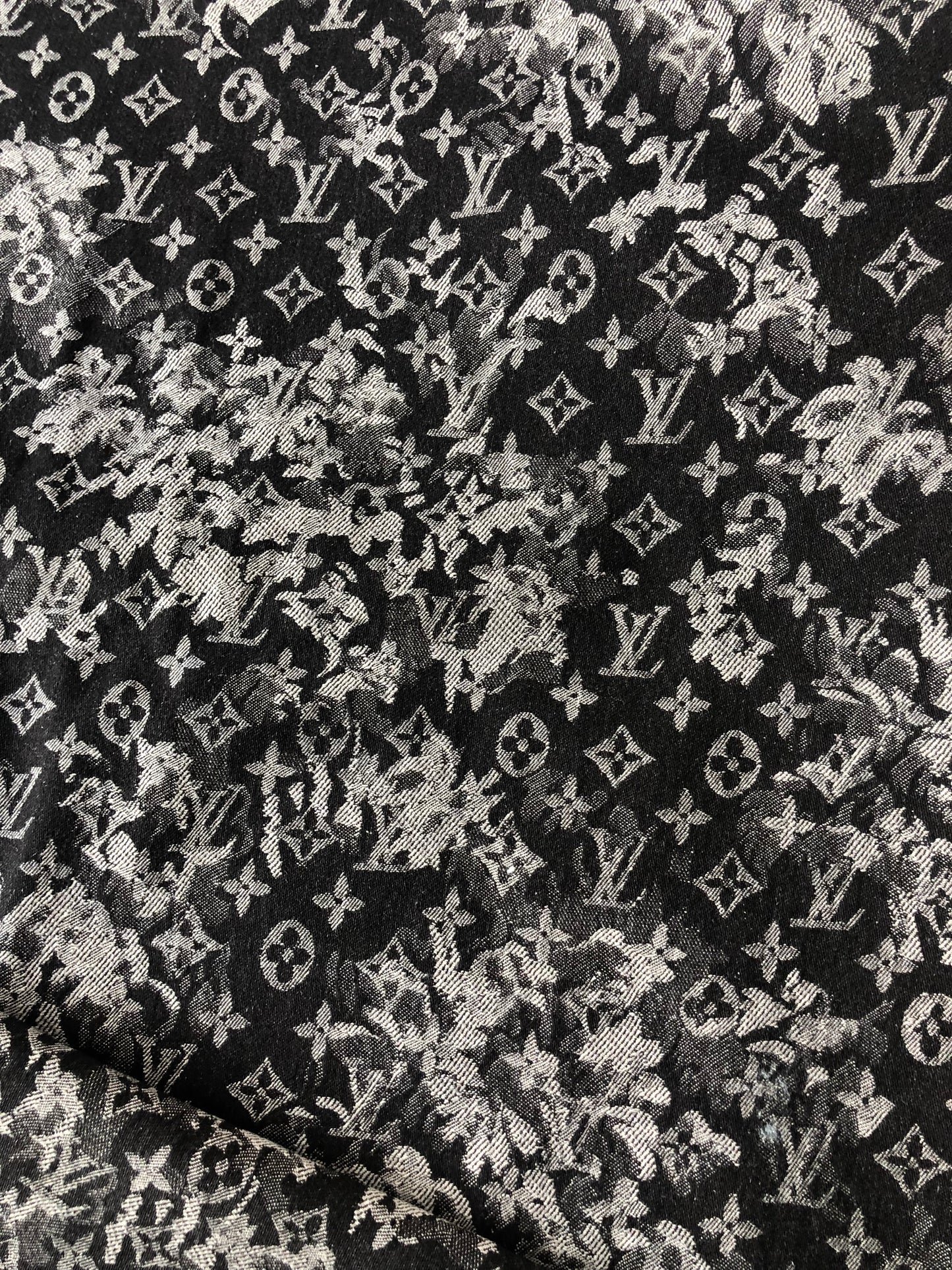 LV Denim Camouflage Cotton Fabric for Custom Jacket
