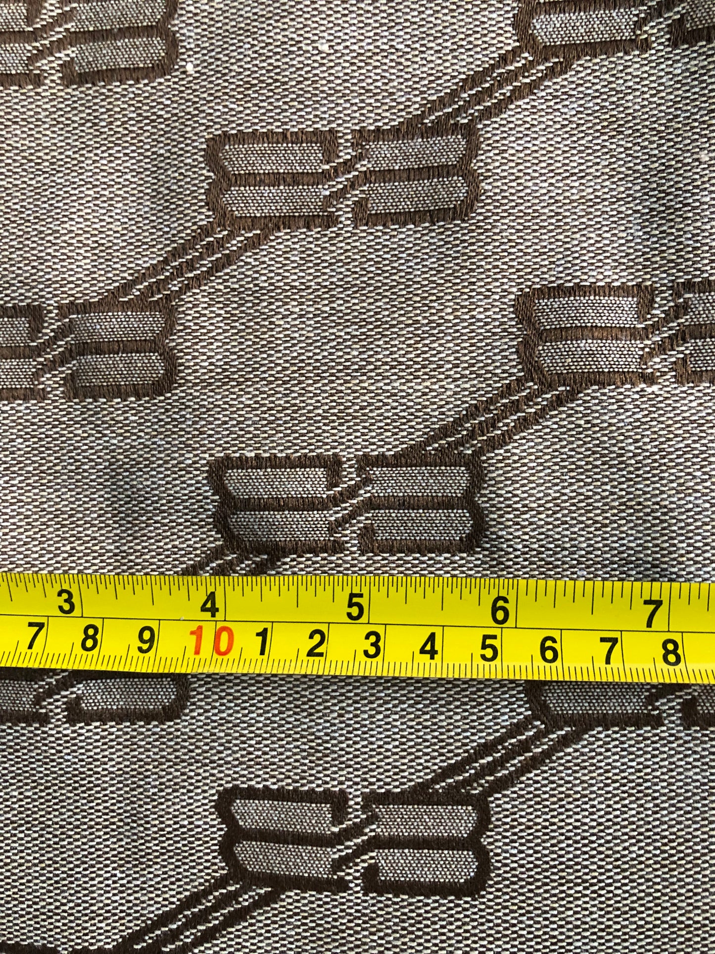 Handmade Brown Balenciaga Designer Jacquard Fabric for Custom Bag Clothing