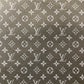 Classic Black Grey LV Leather Fabric for Bags Handmade Custom