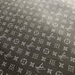 Classic Black Grey LV Leather Fabric for Bags Handmade Custom