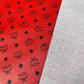 Handmade Red MCM Designer Vinyl for Custom Sneakers Bags