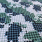 Green Damier Check Lv Cotton Fabric for DIY Crafts