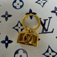 LV Golden Keychain Accessory