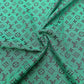 Peacock Green Lv Cotton Jacquard Fabric for Apparel Crafts