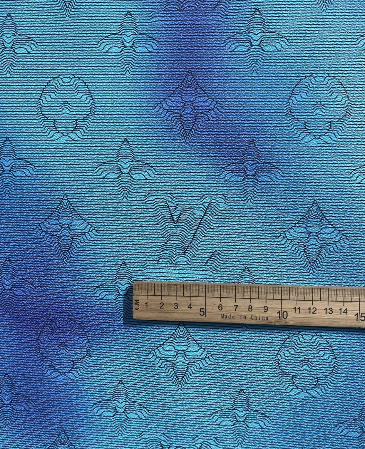 Custom Crafts Blue Camouflage Lv Vinyl Leather for DIY Products Upholstery