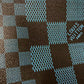 Premium Quality Mix Damier Check Lv Dark Blue Leather for custom
