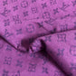 Handmade Denim Fabric Purple LV for Clothing Jeans