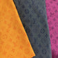 Orange Denim Jeans LV Fabric for Handmade Custom Clothing