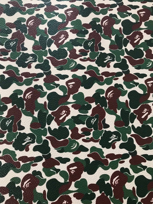 Dark Green Bape Designer Leather for Crafting Sneakers