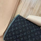 Handmade Black LV Denim Woven Fabric For Custom Clothing and Jeans