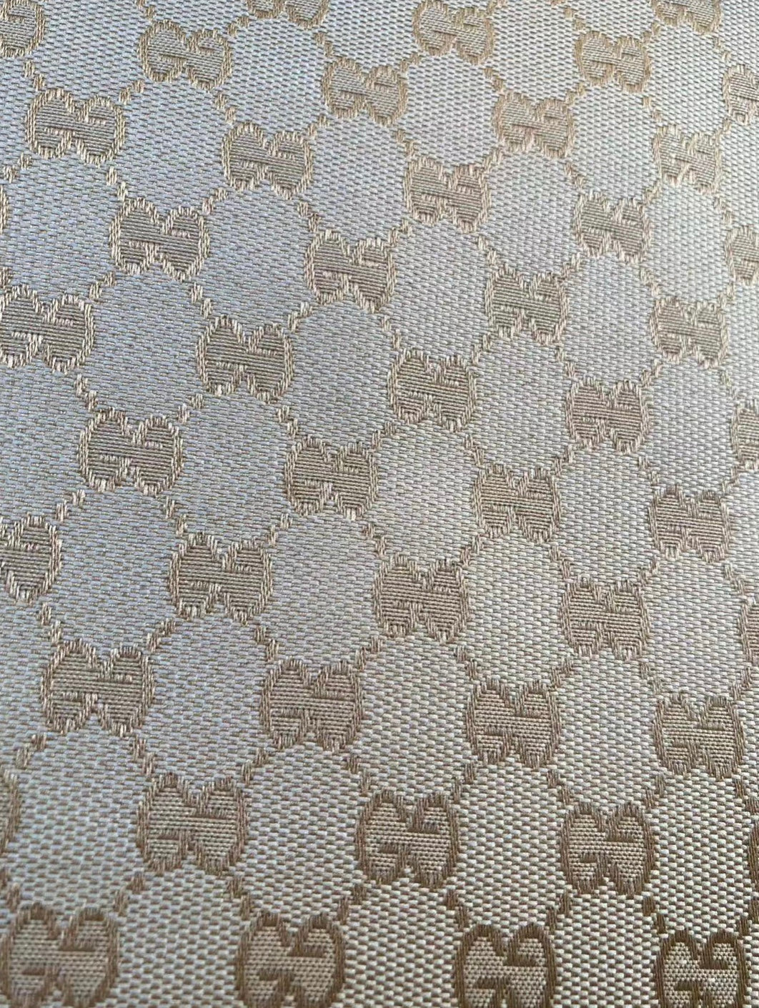 Golden Gucci Cotton Jacquard Fabric for Clothing