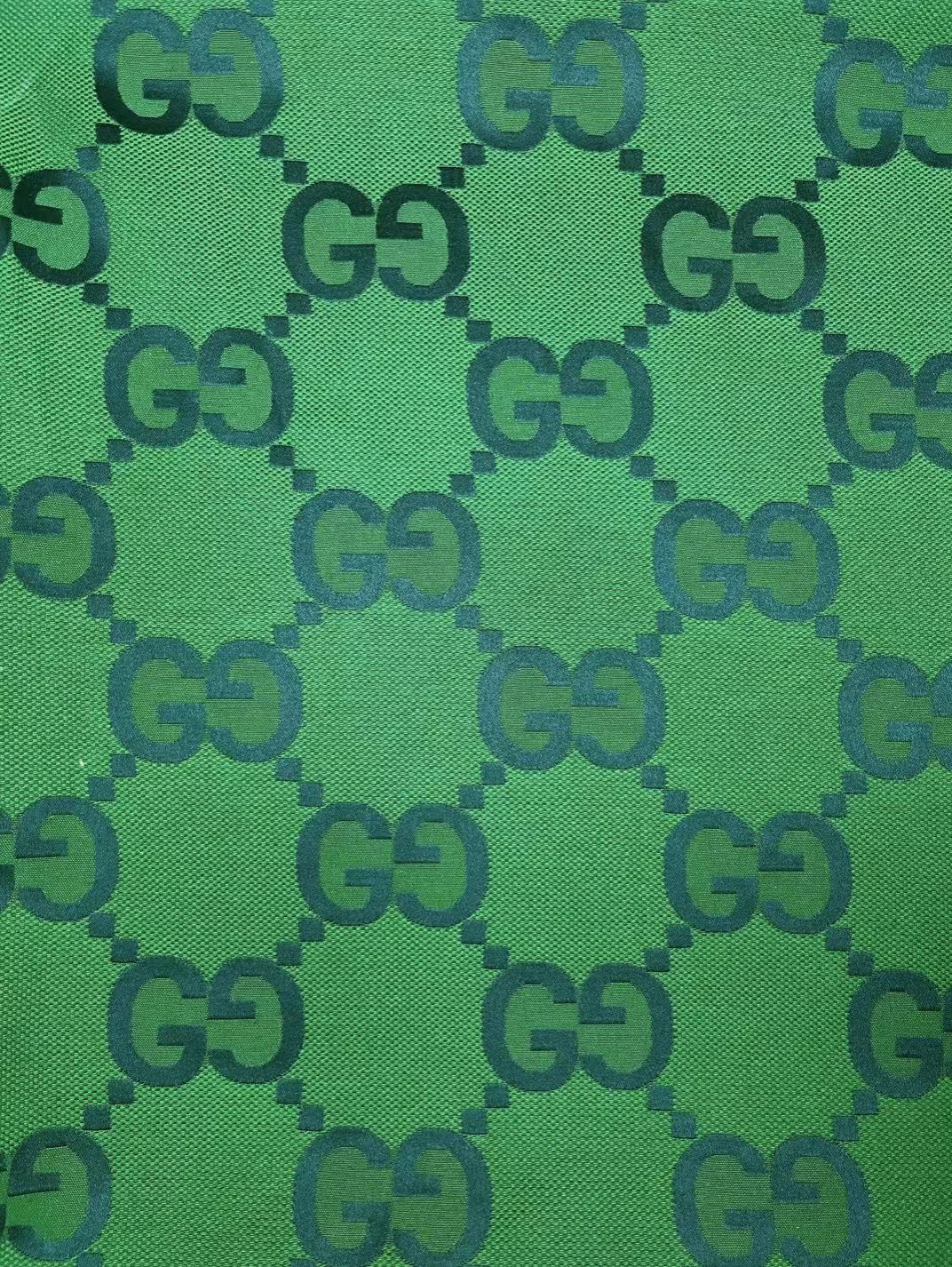 Dark Green Gucci Fabric for Custom Shoes and Clothes Handcrafted
