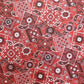 Red Bandana Custom Designer Leather for Custom Sneakers Upholstery