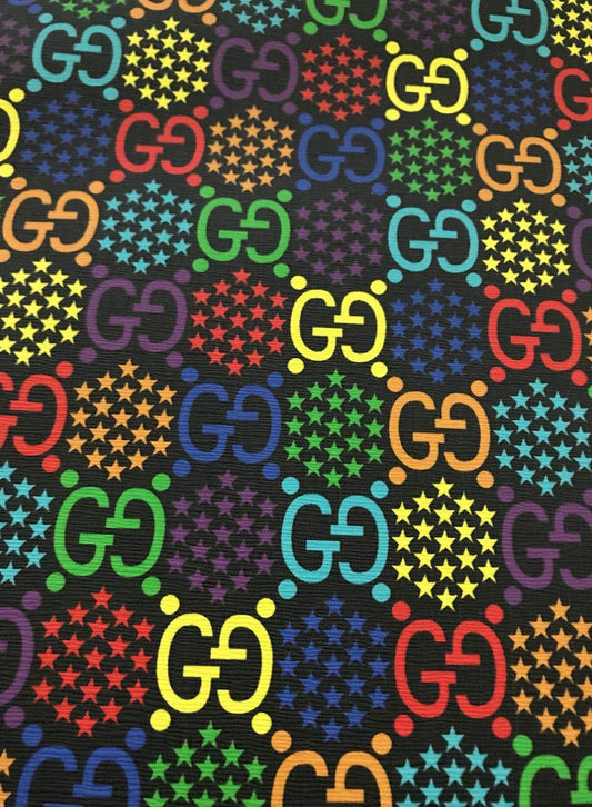 Colorful Black Gucci Spark Letter Leather for Shoe Bag Custom