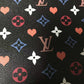 New Trending LV Heart Leather Fabric For Bag