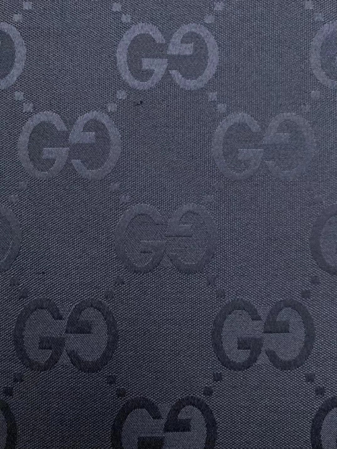 Handmade Custom Black Big Letter Gucci Jacquard Fabric for Clothing and Shoes