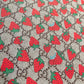 Handmade Strawberry Gucci Vinyl Leather for Custom Crafts Shoes