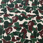 Dark Green Bape Designer Leather for Crafting Sneakers