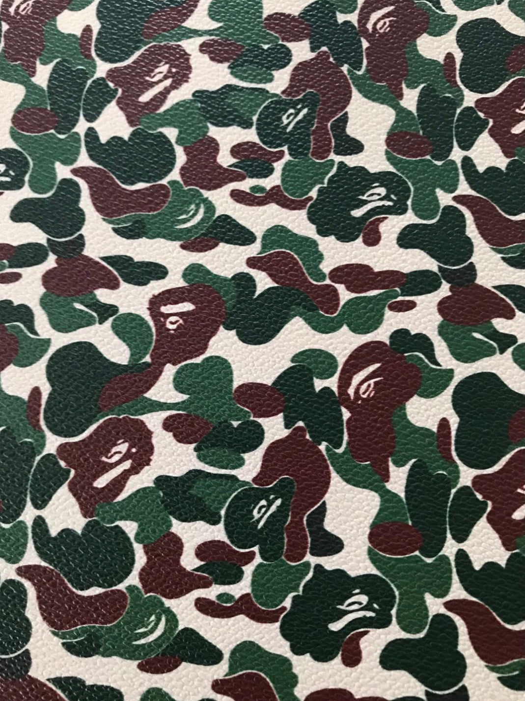 Dark Green Bape Designer Leather for Crafting Sneakers