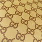 Handmade Soft Yellow Embossed Gucci Leather for Custom Craft