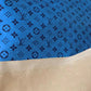 Blue Embossed Handmade LV Designer Leather for Custom Shoes Upholstery