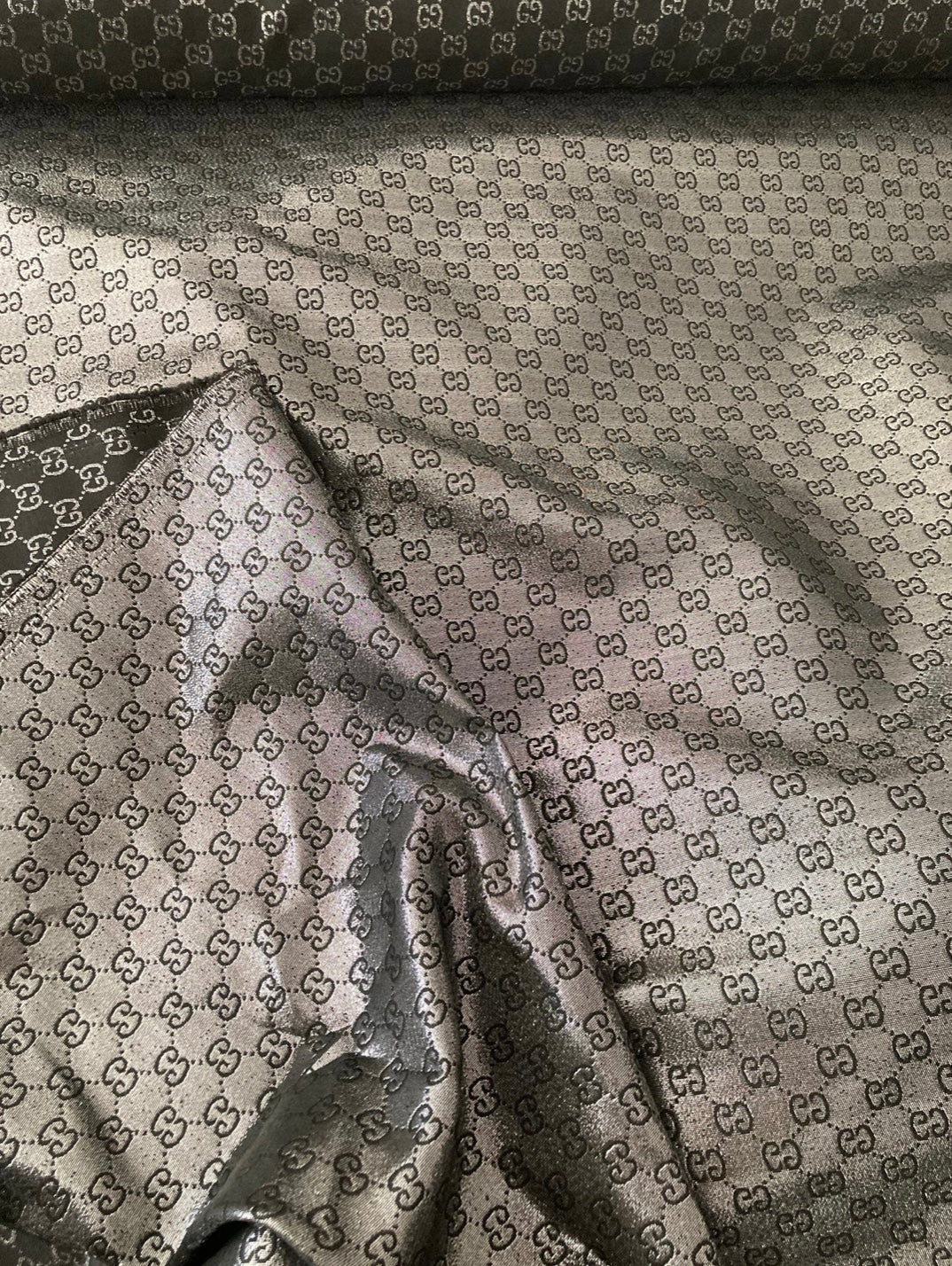 Gucci Silver Reflective Cotton Fabric for Sale