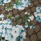 Classic Gucci Flower Leather Fabric For Shoe Custom Material