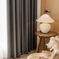 Thermal Insulated Slightly Wrinkled Striped pattern Blackout Curtains For Living Room ,Efficient Grommet Drapes | 2 panels